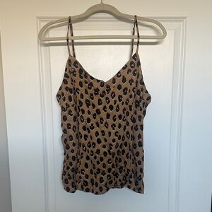 a new day Leopard-Print Camisole in Brown and Black